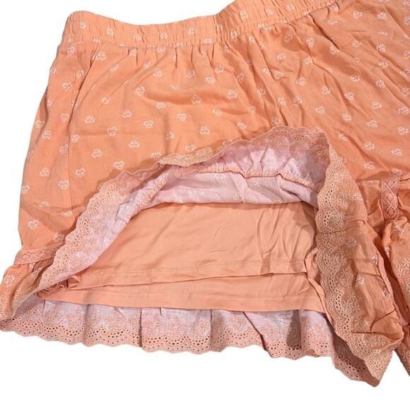 Torrid Peach Ruffle Hem Shorts - Picture 12 of 12